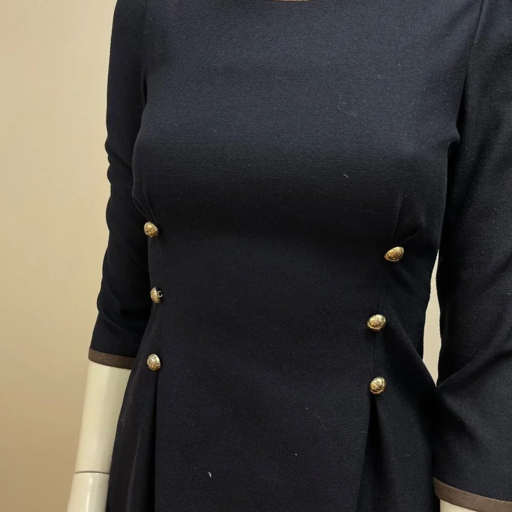 MCGINN‎ Navy Military Style Dress